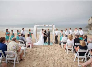 Reverend Barbara Mulford beach ceremony