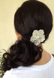 Eden Day Salon hair with flower