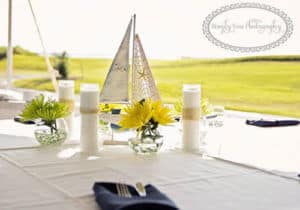 Nags Head Golf Links Wedding Table Setting