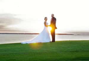 Nags Head Golf Links Wedding Sunset