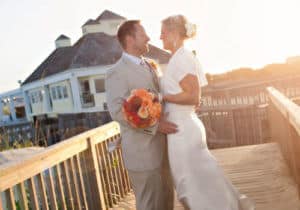 Village Beach Club Sunset Wedding