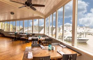 Blue Water Grill Overlooks Pirates Cove Marina
