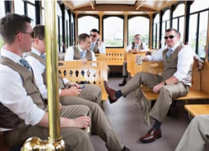 Daniel Pullen Photography groomsmen OBX Trolley