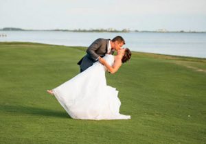 Nags Head Golf Links wedding on course