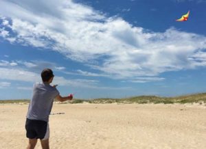 Kitty Hawk Kites Flying over Jockey's Ridge