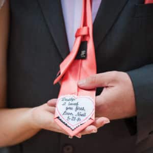 Daddy, I loved you first enscribed on the tie