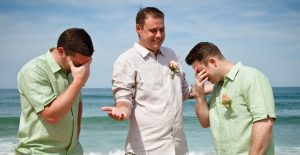 groomsmen beach