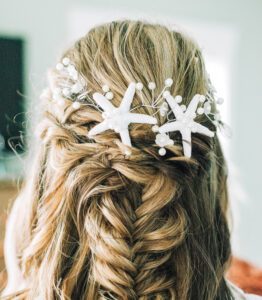 outer banks wedding bride hairstyle