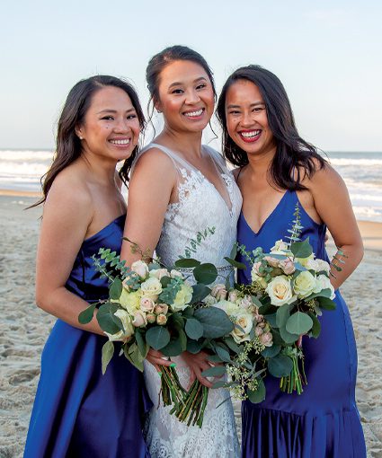 obx wedding beach bridesmaids
