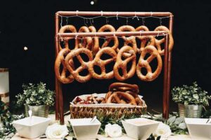 wedding pretzel bar