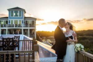 obx sound to sea wedding couple