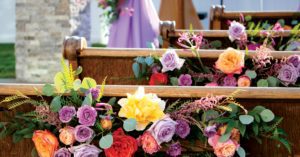 flowers for wedding pews