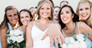 bride and bridesmaids