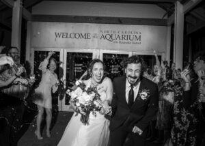 North Carolina Aquarium on Roanoke Island wedding
