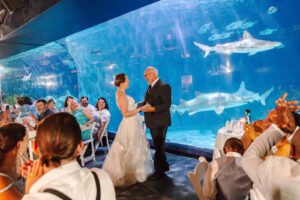 North Carolina Aquarium on Roanoke Island wedding